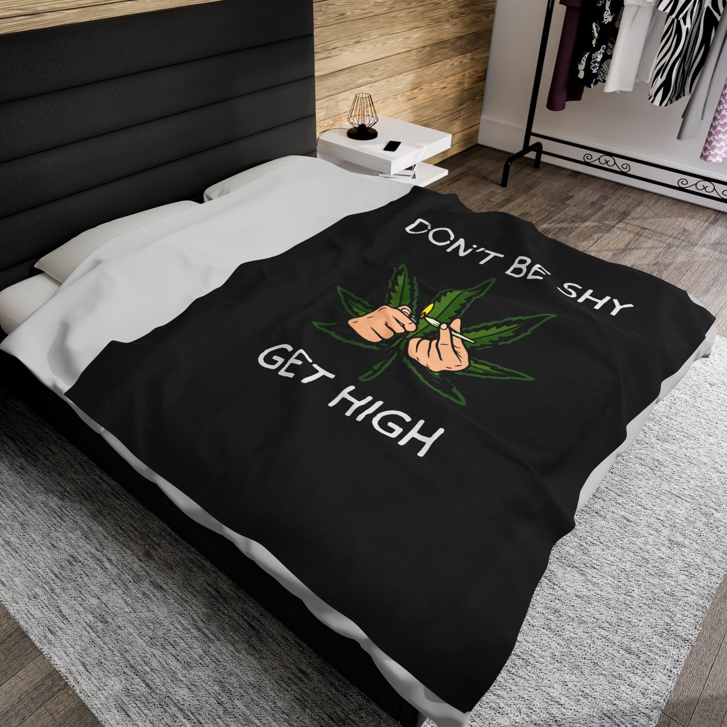 Don't be shy get high plush blanket