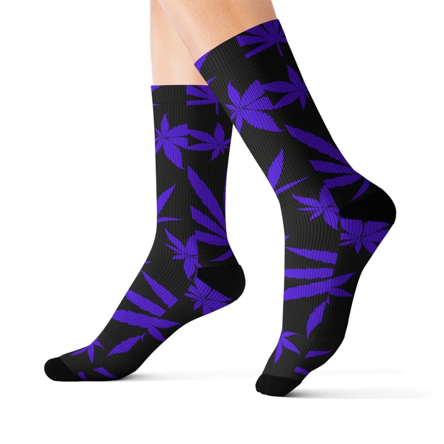 Purple Weed Socks