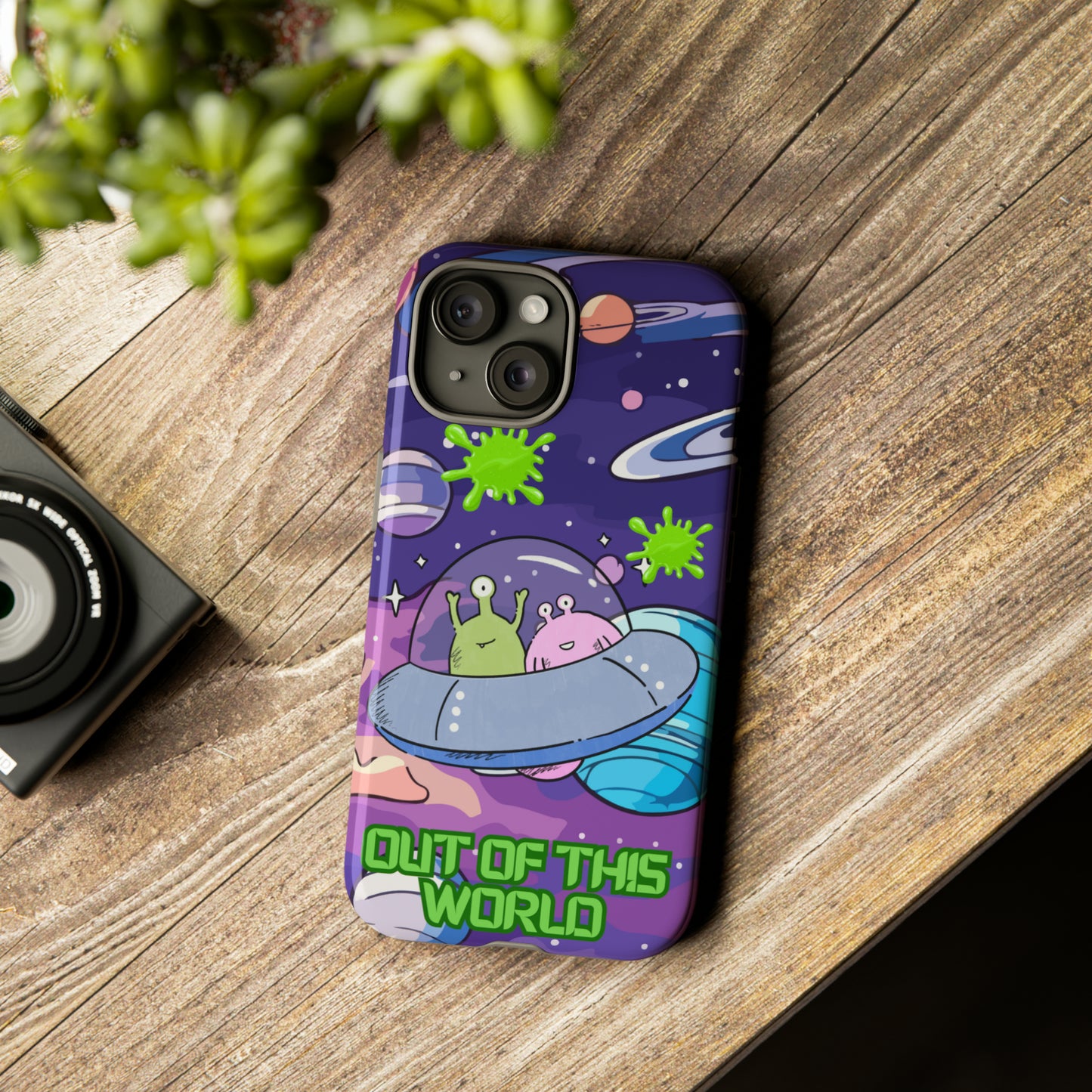Alien Space protective phone case