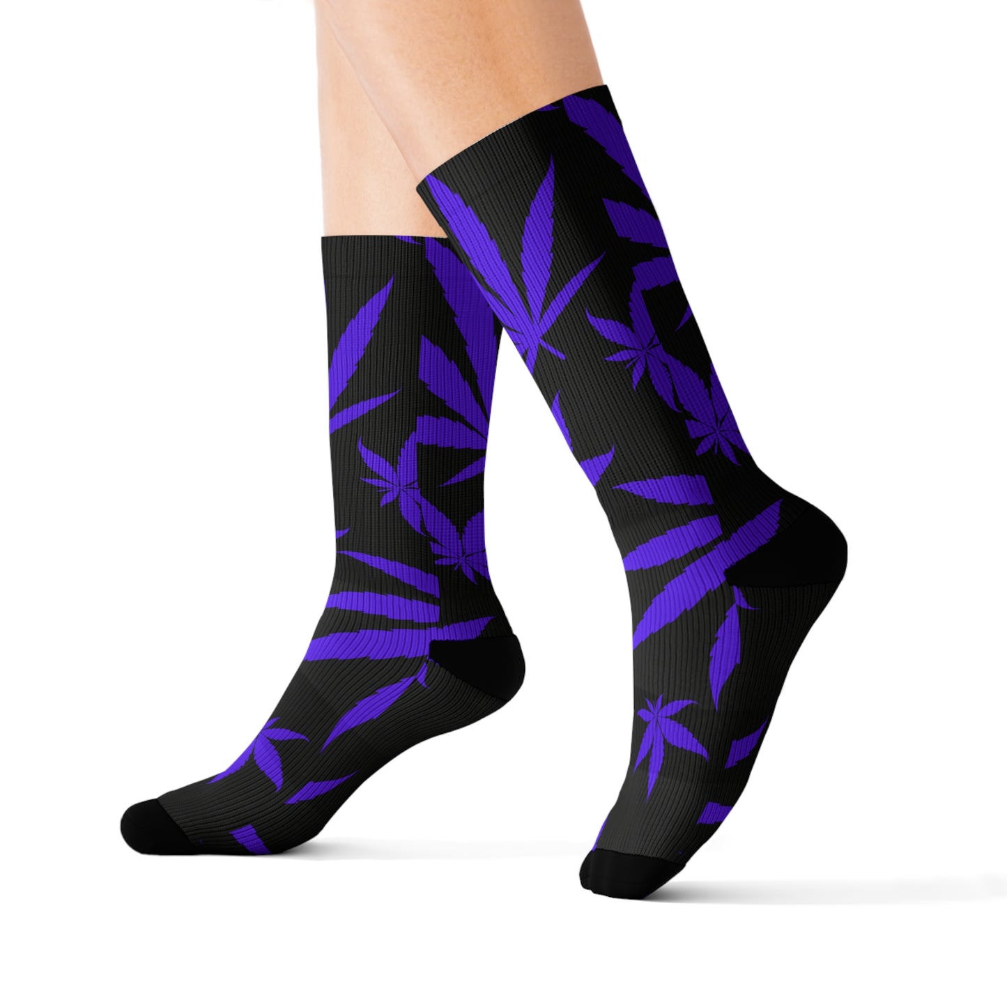 Purple Weed Socks