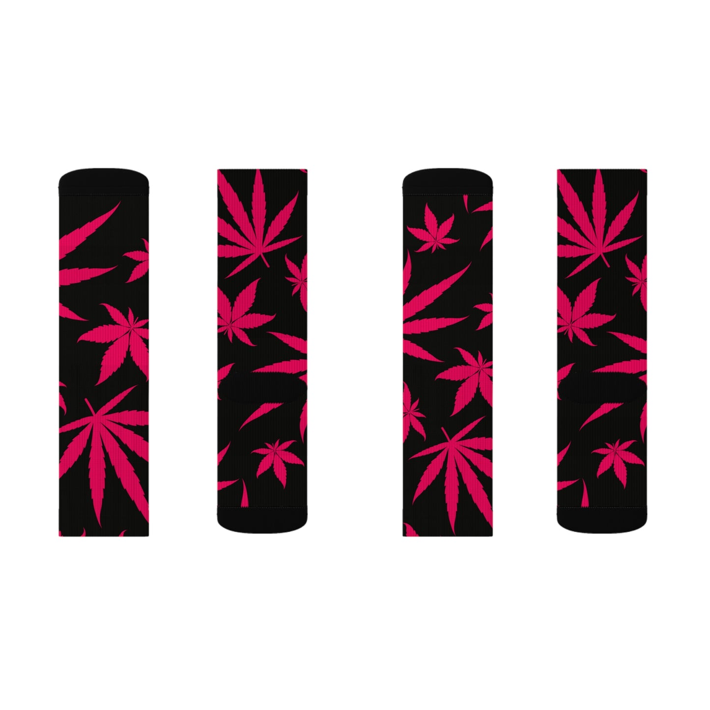 Pink Weed Socks