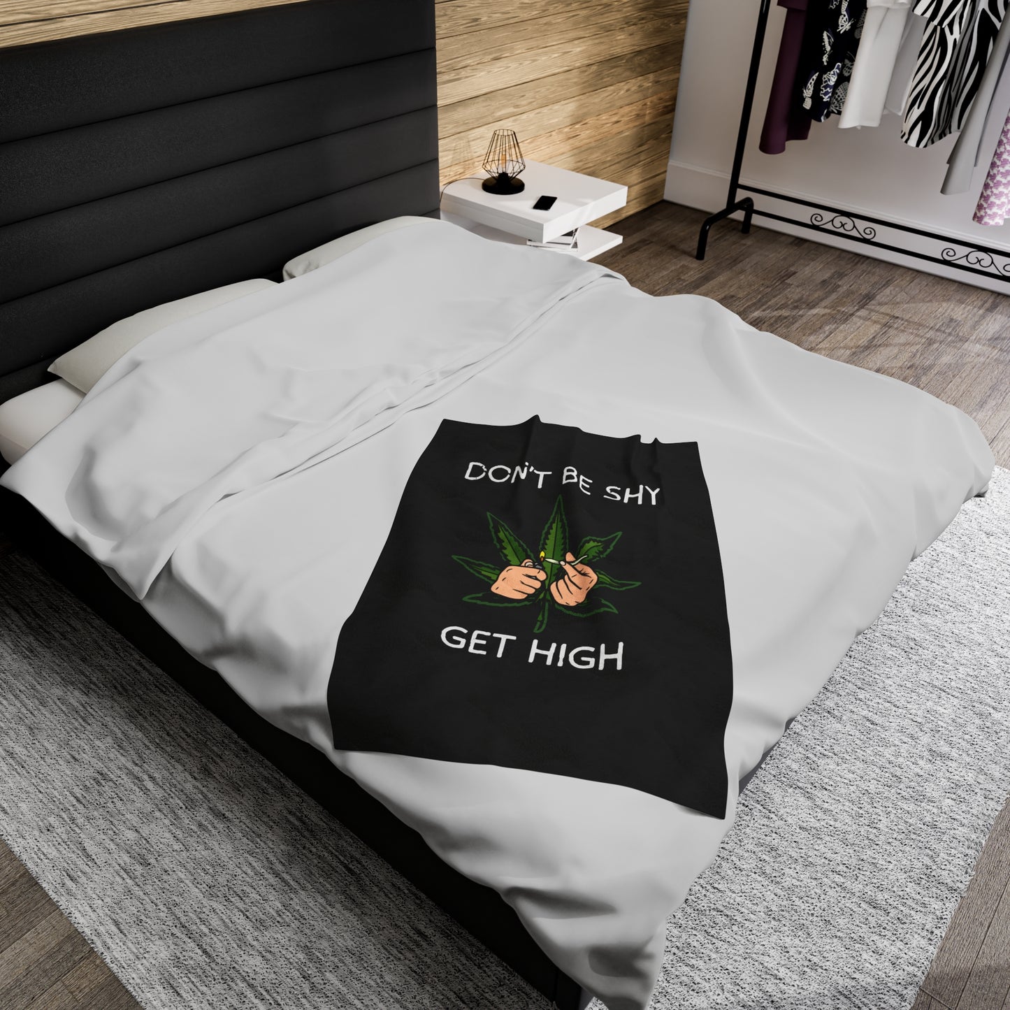 Don't be shy get high plush blanket