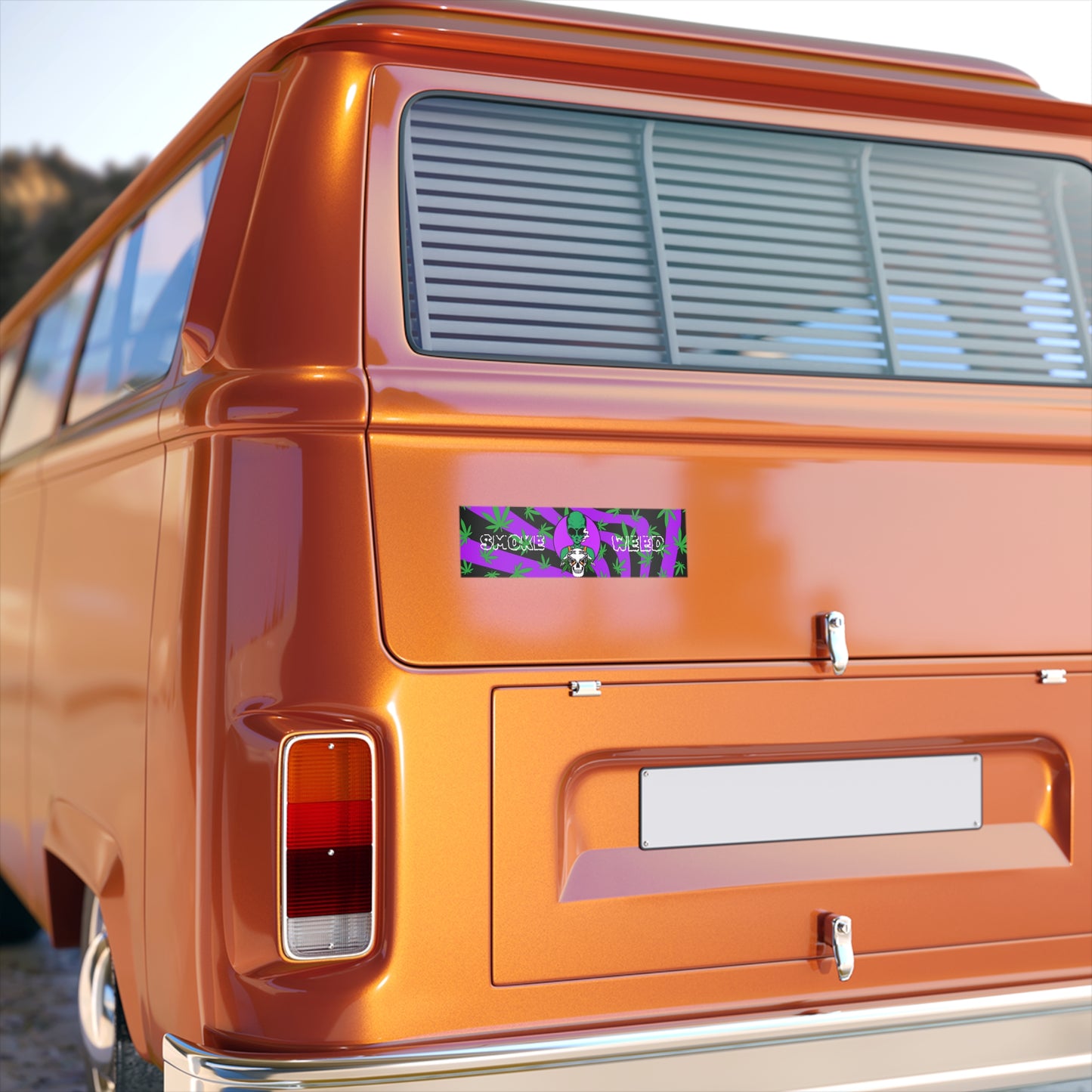 Alien Stoner Bumper Sticker