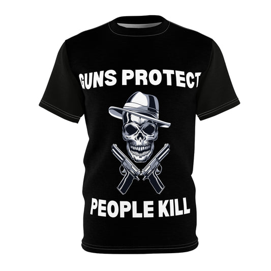 Guns Protect People Kill Mens T Shirt