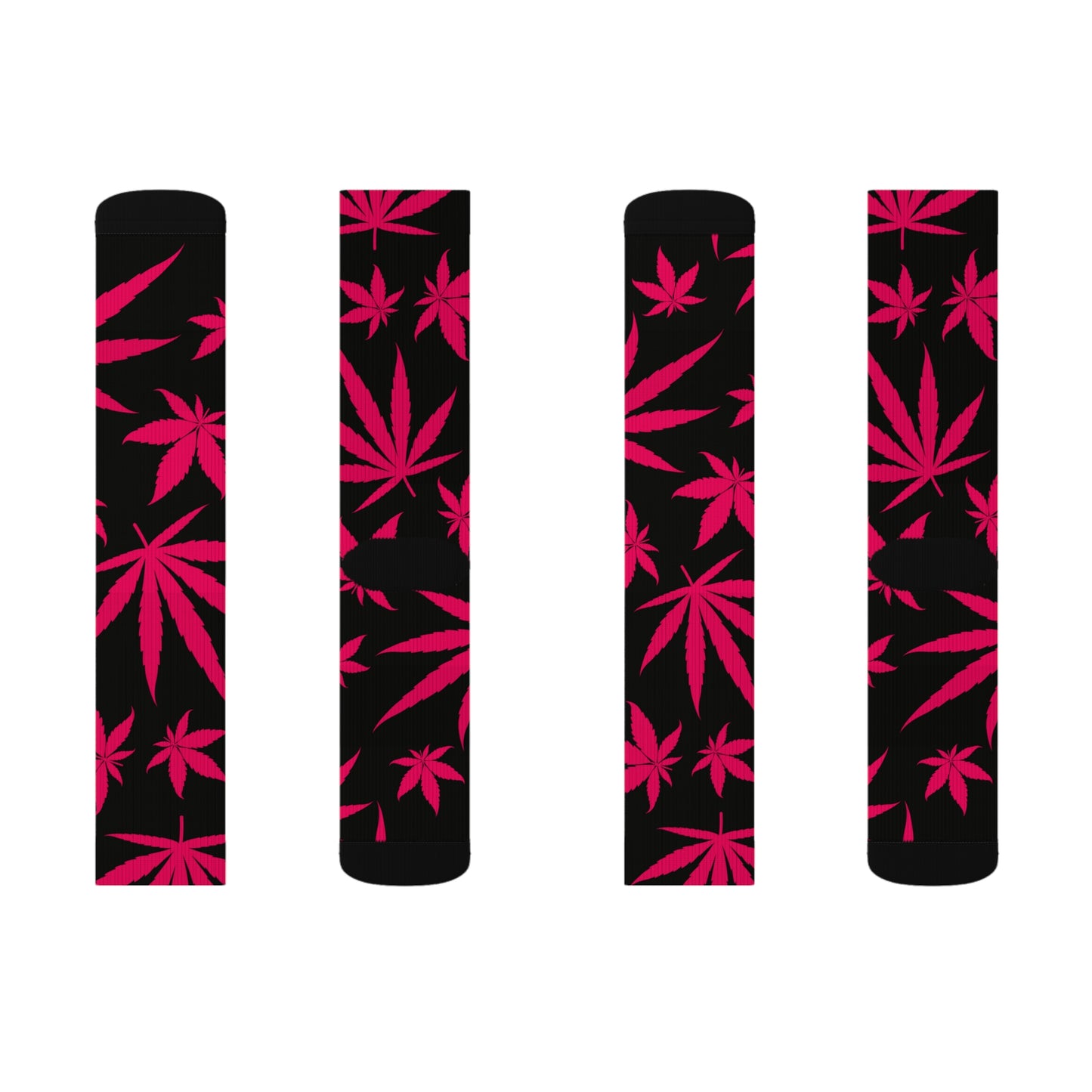 Pink Weed Socks