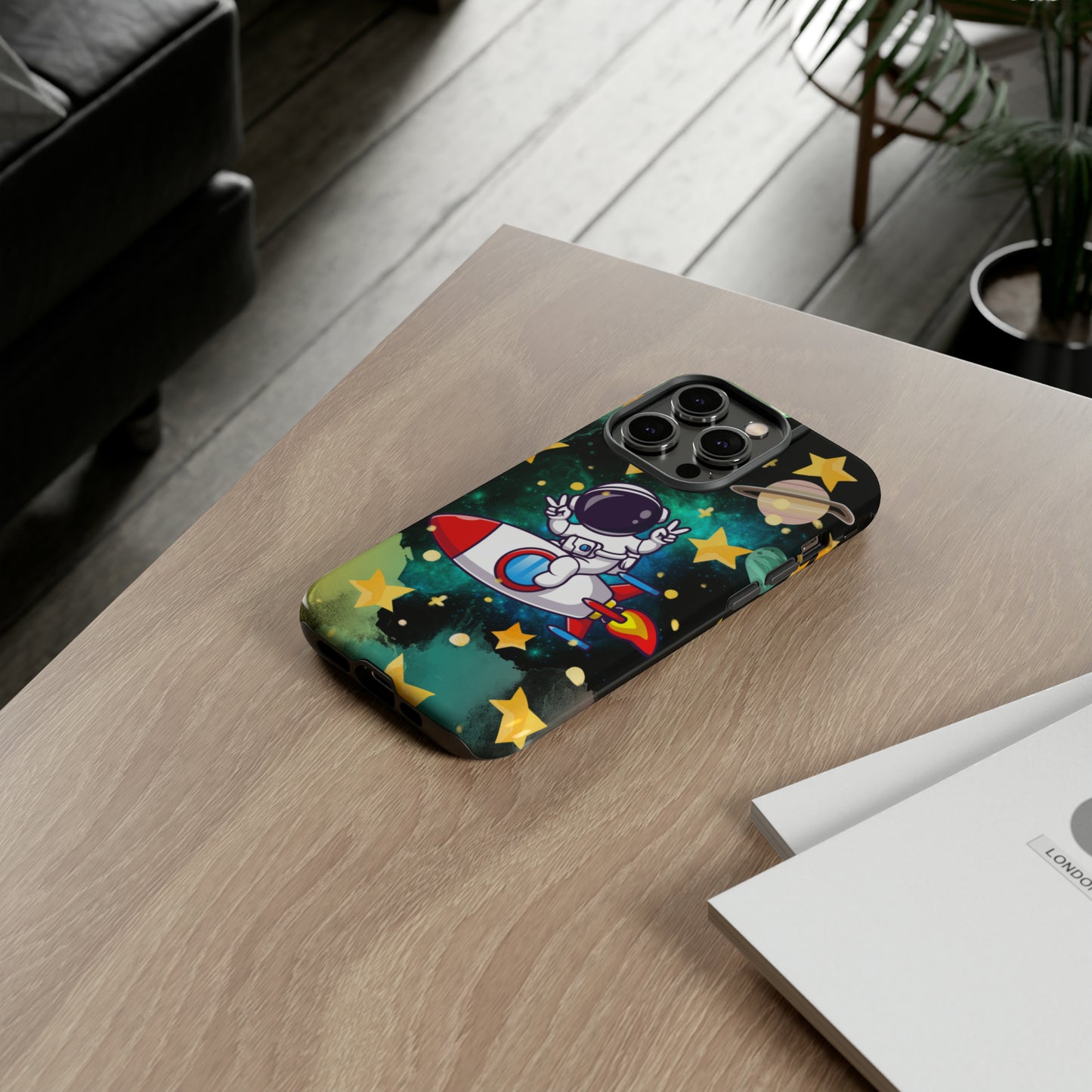 To the moon protective phone case