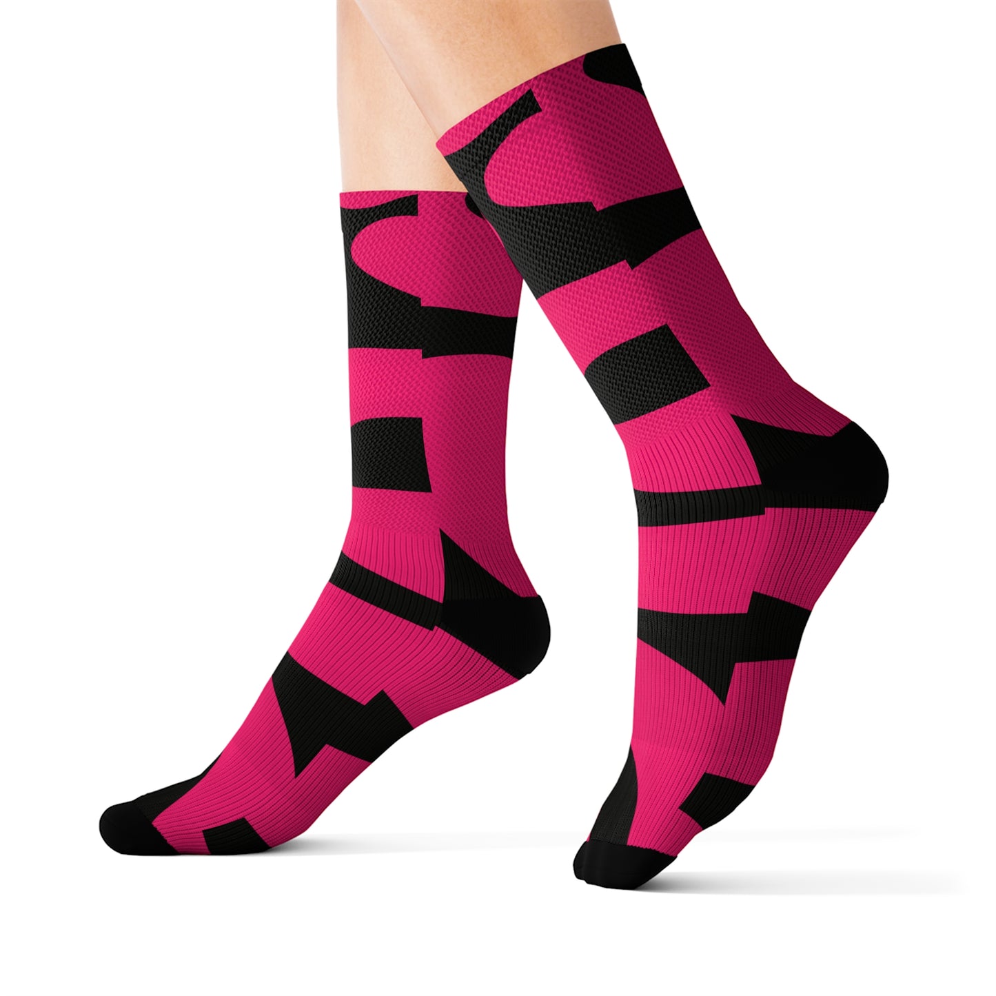 Pink Swirl Socks