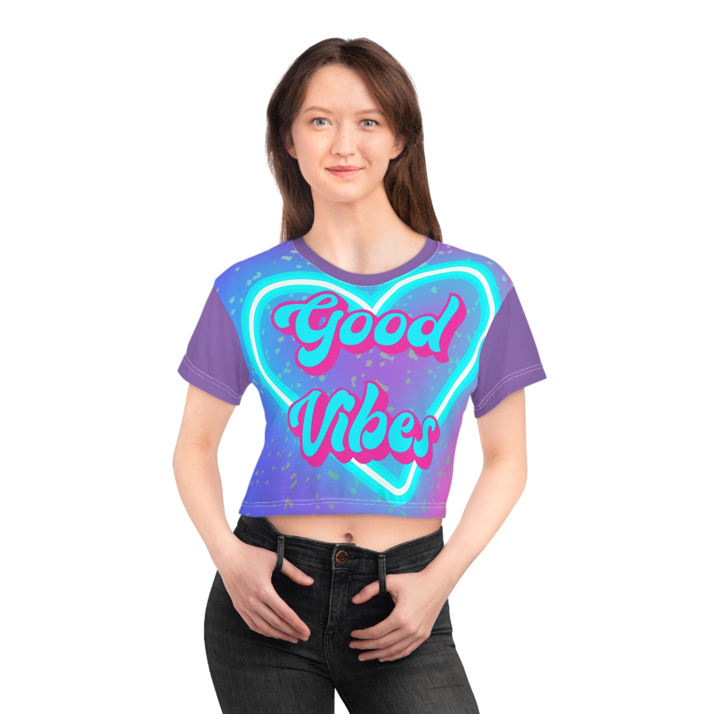 Good Vibes Crop Tee