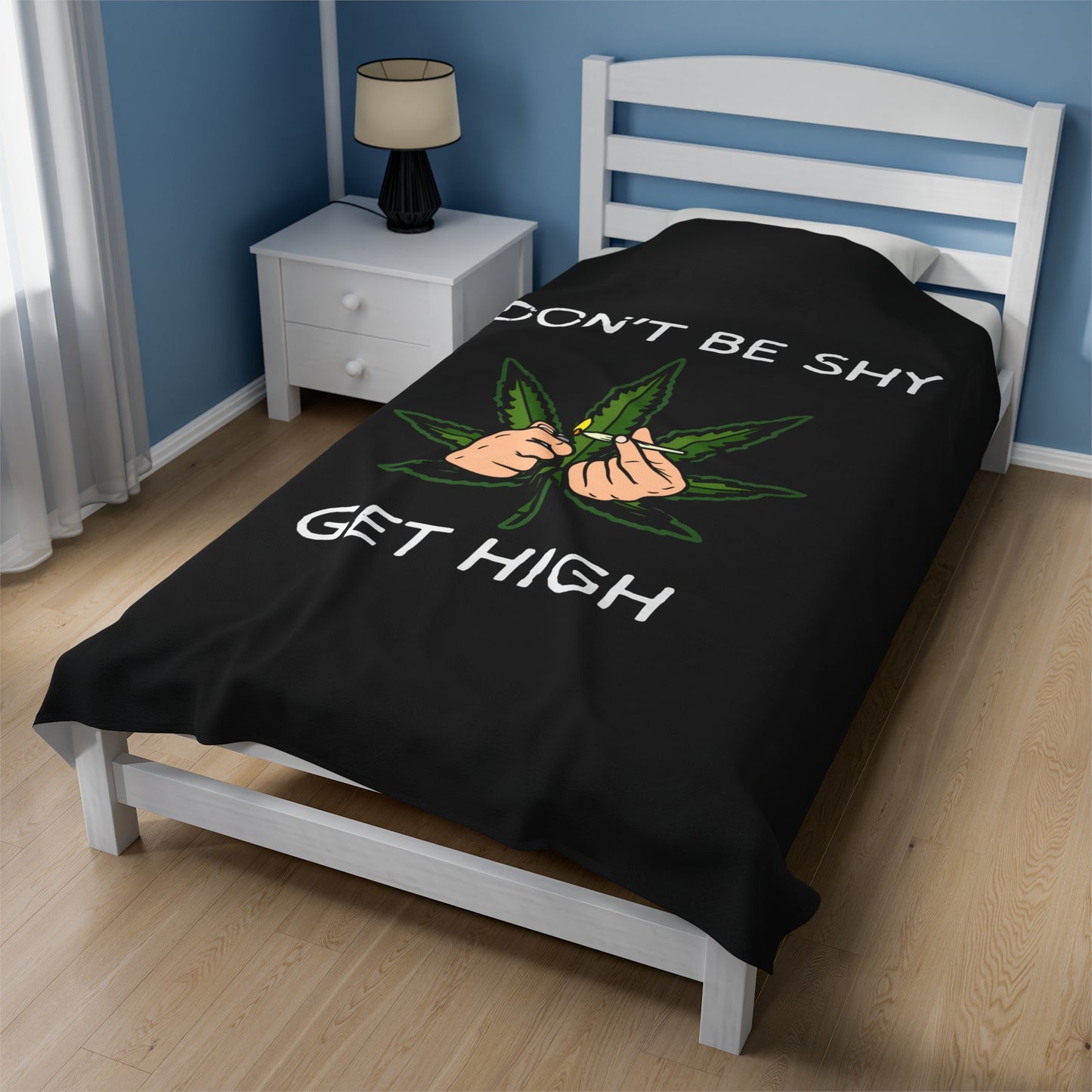 Don't be shy get high plush blanket