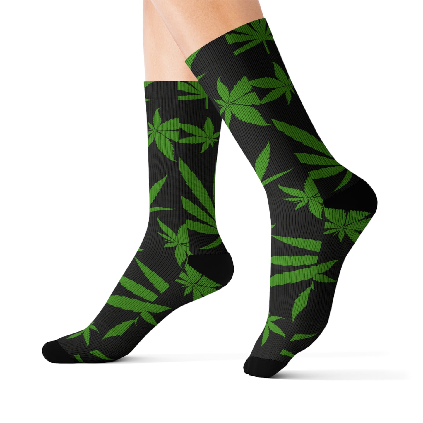 Green Weed Socks