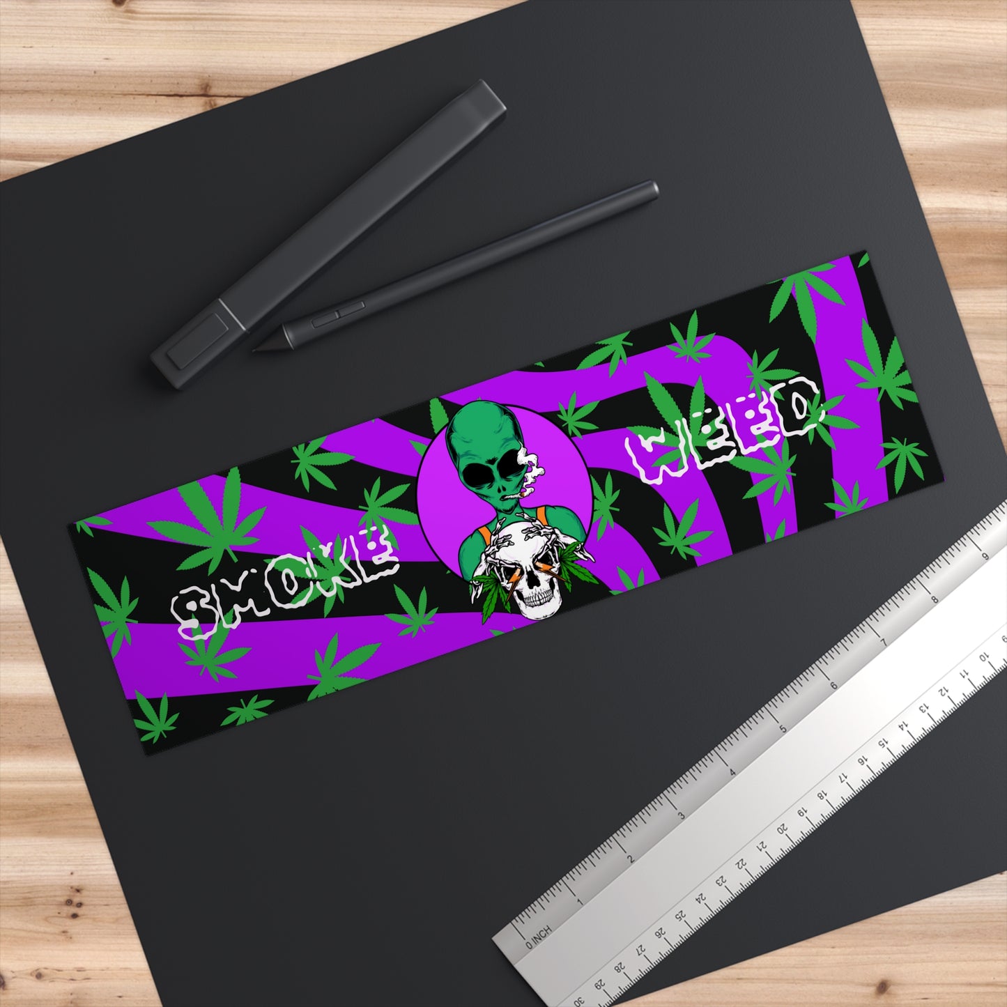 Alien Stoner Bumper Sticker