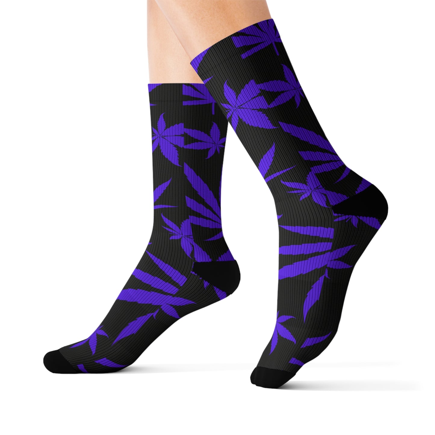 Purple Weed Socks