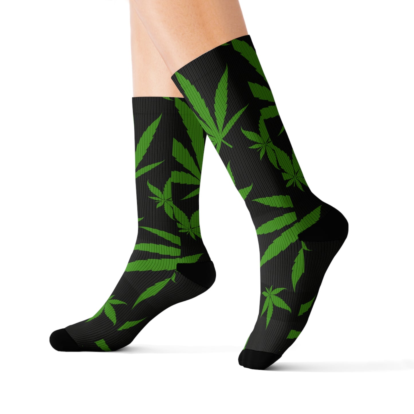 Green Weed Socks