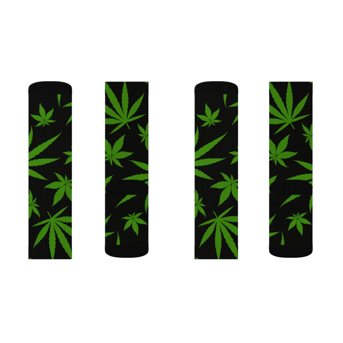 Green Weed Socks