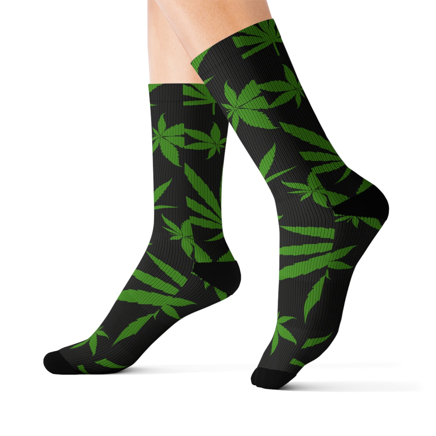 Green Weed Socks