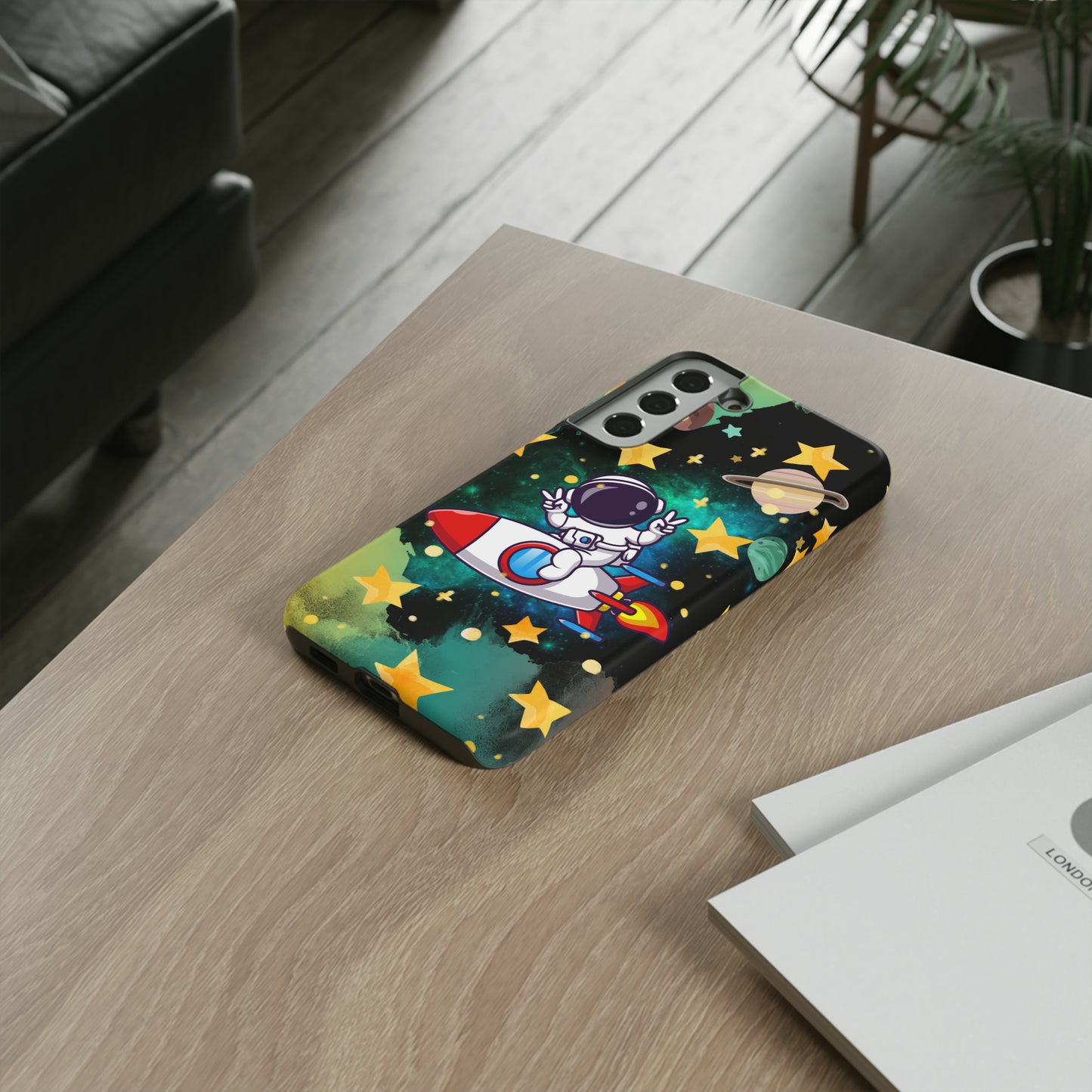 To the moon protective phone case