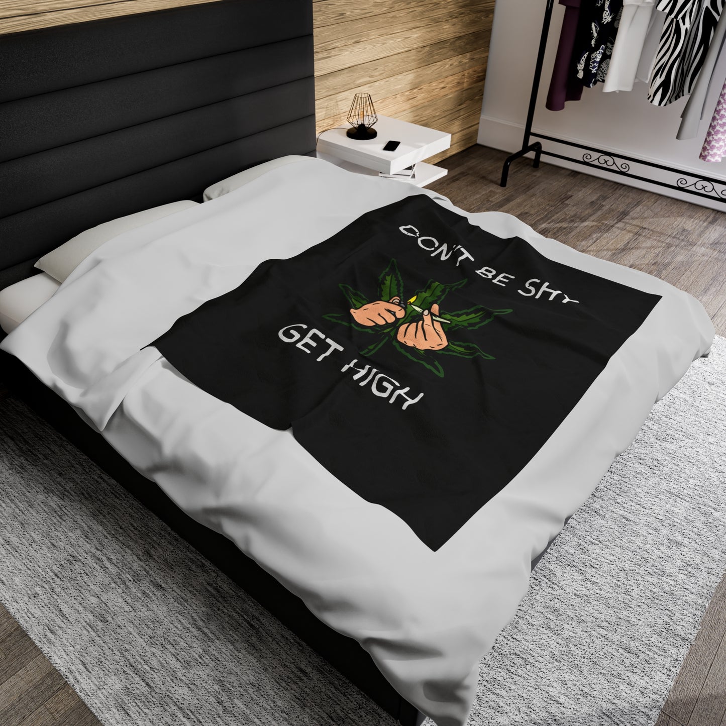 Don't be shy get high plush blanket