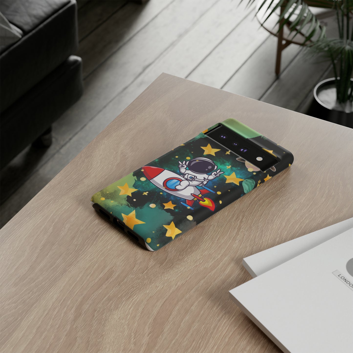 To the moon protective phone case